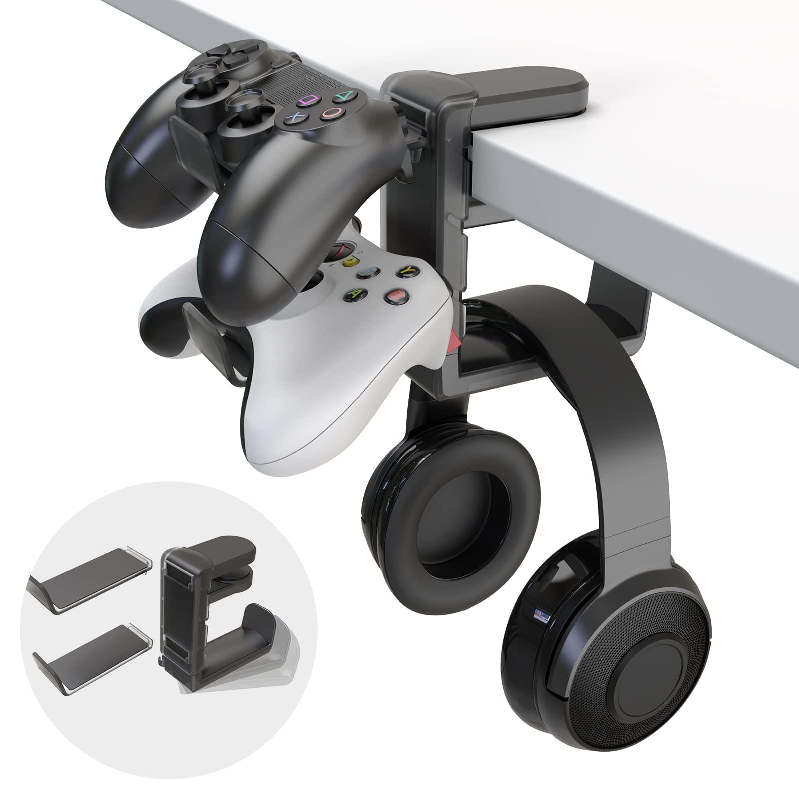 EURPMASK 3-in-1 PC Gaming Headphone & Controller Holder