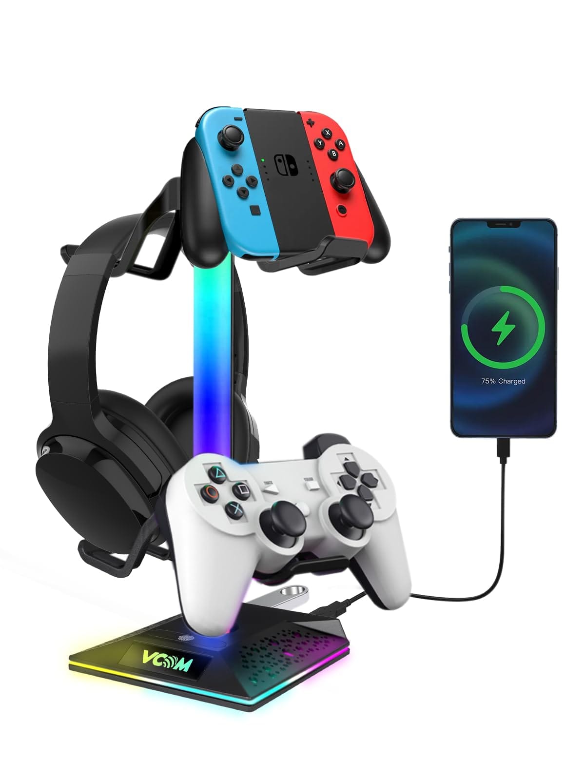 V VCOM RGB Gaming Headphones Stand
