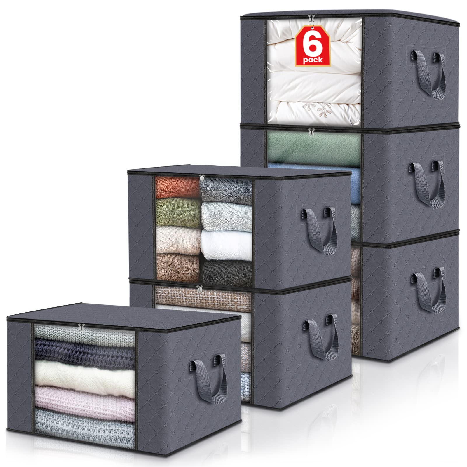 Fab totes 6 Pack Clothes Storage