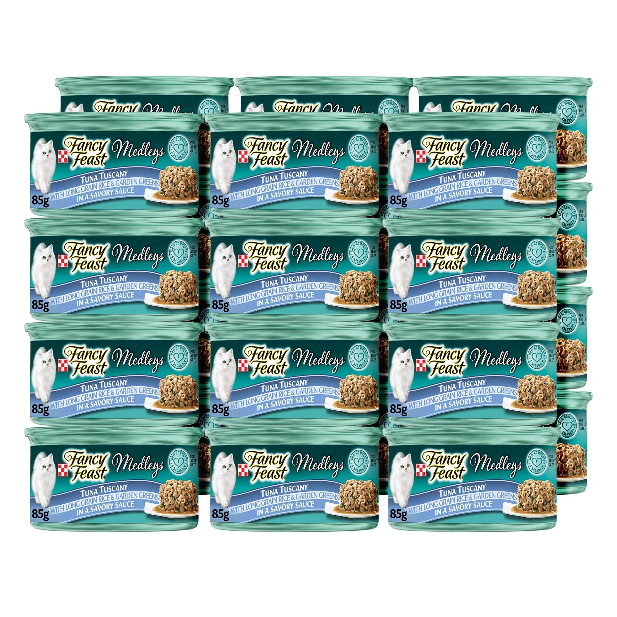 Purina Fancy Feast Wet Cat Food, Medleys Tuna Tuscany With Long Grain Rice & Greens in Savory Sauce
